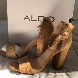 New. Aldo nude heels.